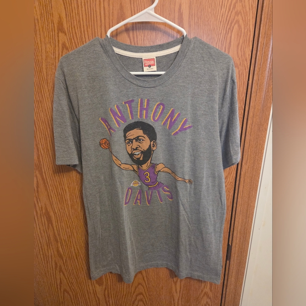 Homeage Los Angeles Lakers Anthony Davis Shirt Sz Large Men's NBA